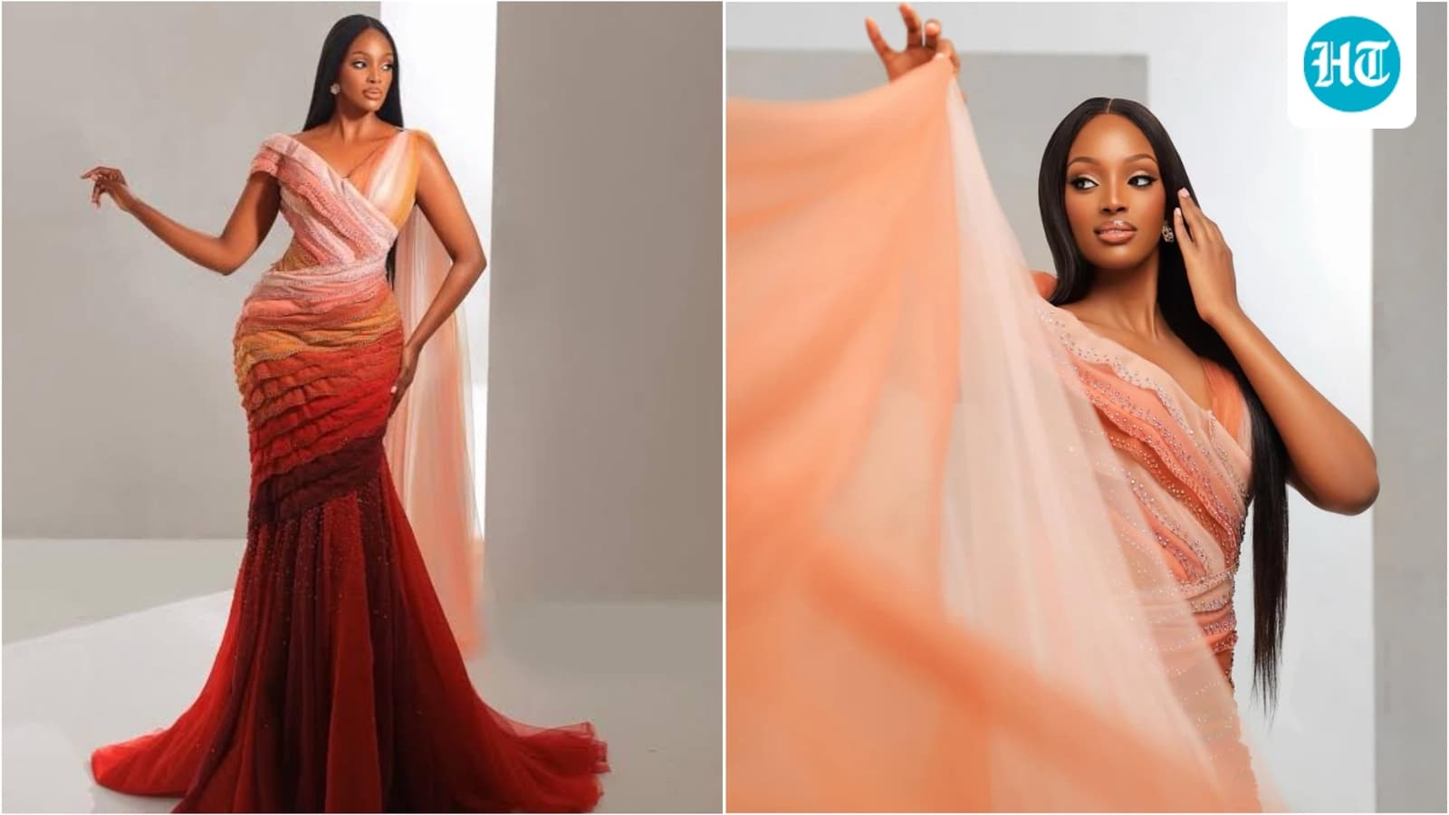 Miss World Uganda S Dramatic Gown Turns Seven Layers Of C Section Into A Couture Tribute To Childbirth